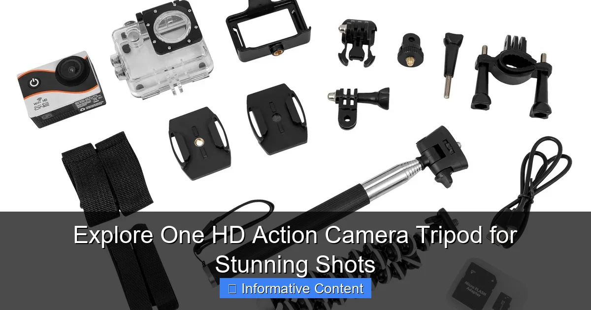Explore One HD Action Camera Tripod for Stunning Shots