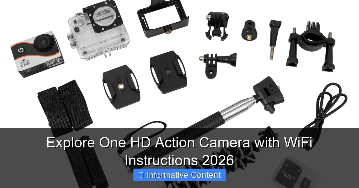 Explore One HD Action Camera with WiFi Instructions 2026