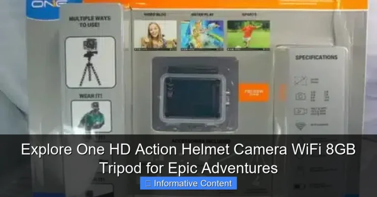 Explore One HD Action Helmet Camera WiFi 8GB Tripod for Epic Adventures