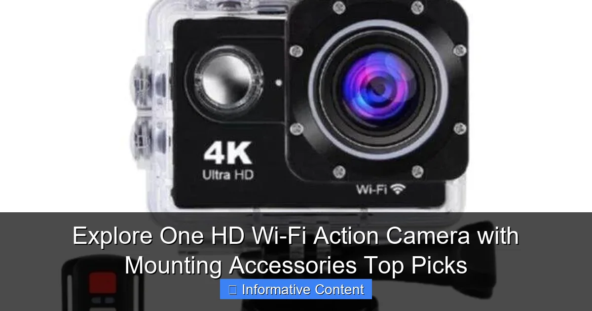 Explore One HD Wi-Fi Action Camera with Mounting Accessories Top Picks