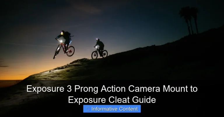 Exposure 3 Prong Action Camera Mount to Exposure Cleat Guide