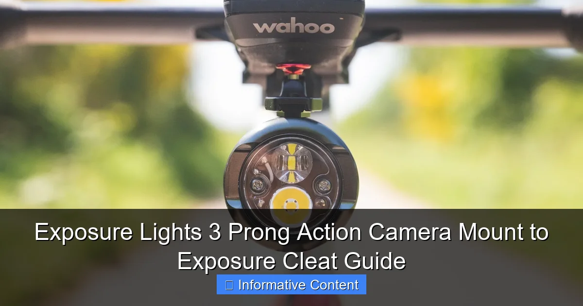 Exposure Lights 3 Prong Action Camera Mount to Exposure Cleat Guide