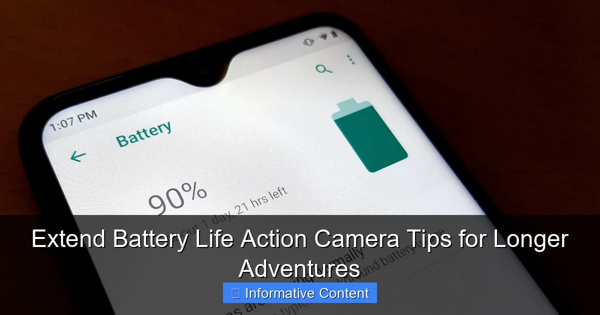 Extend Battery Life Action Camera Tips for Longer Adventures