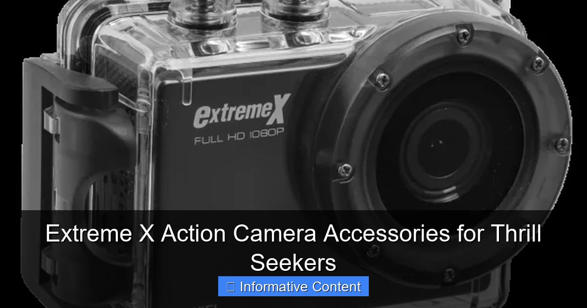 Extreme X Action Camera Accessories for Thrill Seekers