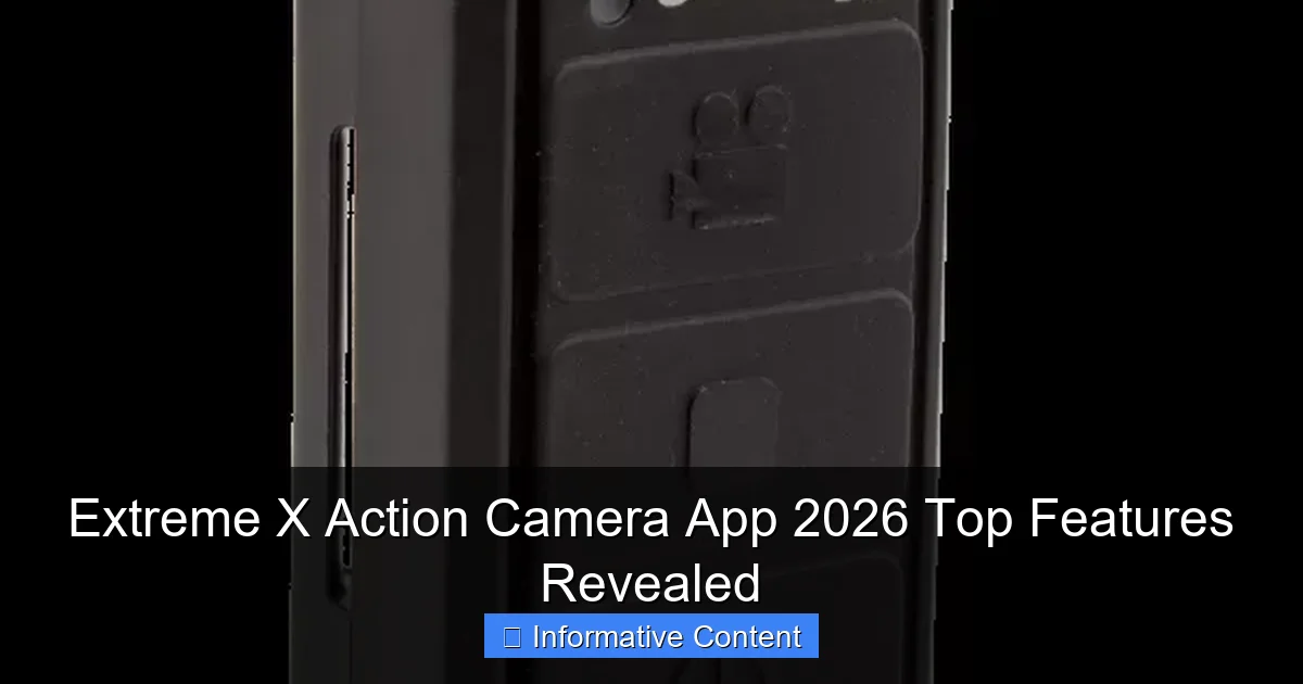 Extreme X Action Camera App 2026 Top Features Revealed