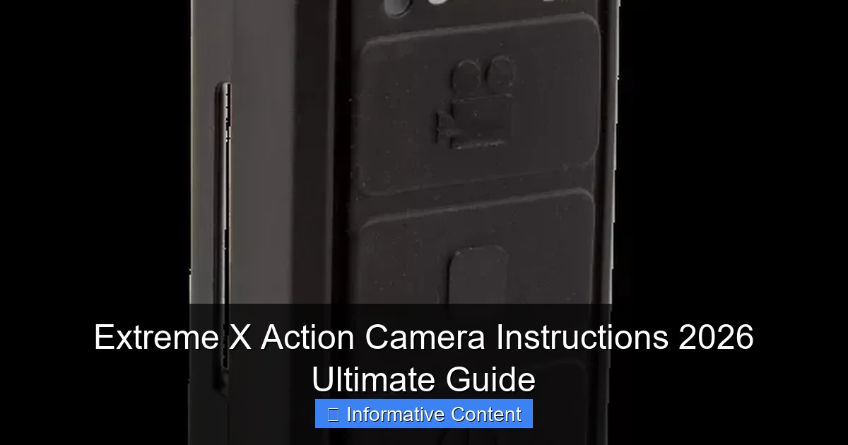 Extreme X Action Camera Instructions 2026 Ultimate Guide