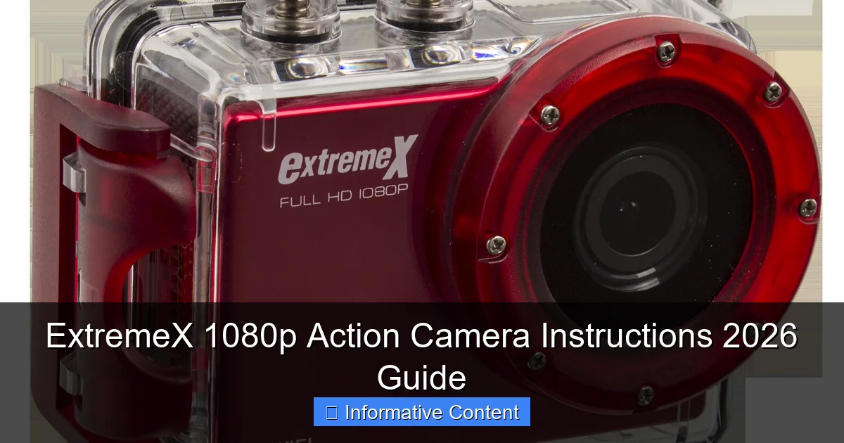 ExtremeX 1080p Action Camera Instructions 2026 Guide