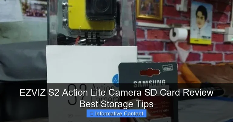 EZVIZ S2 Action Lite Camera SD Card Review Best Storage Tips
