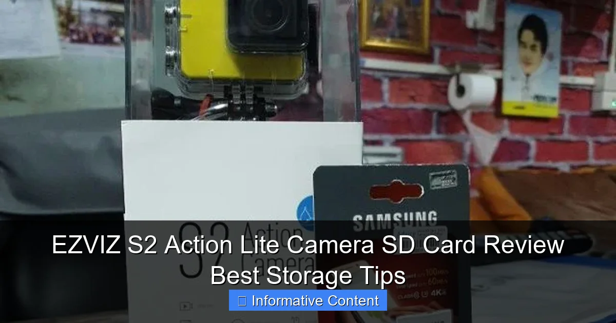 EZVIZ S2 Action Lite Camera SD Card Review Best Storage Tips