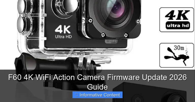 F60 4K WiFi Action Camera Firmware Update 2026 Guide