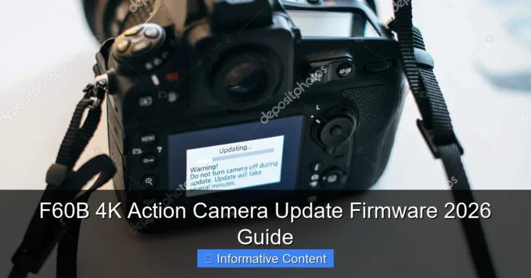 F60B 4K Action Camera Update Firmware 2026 Guide