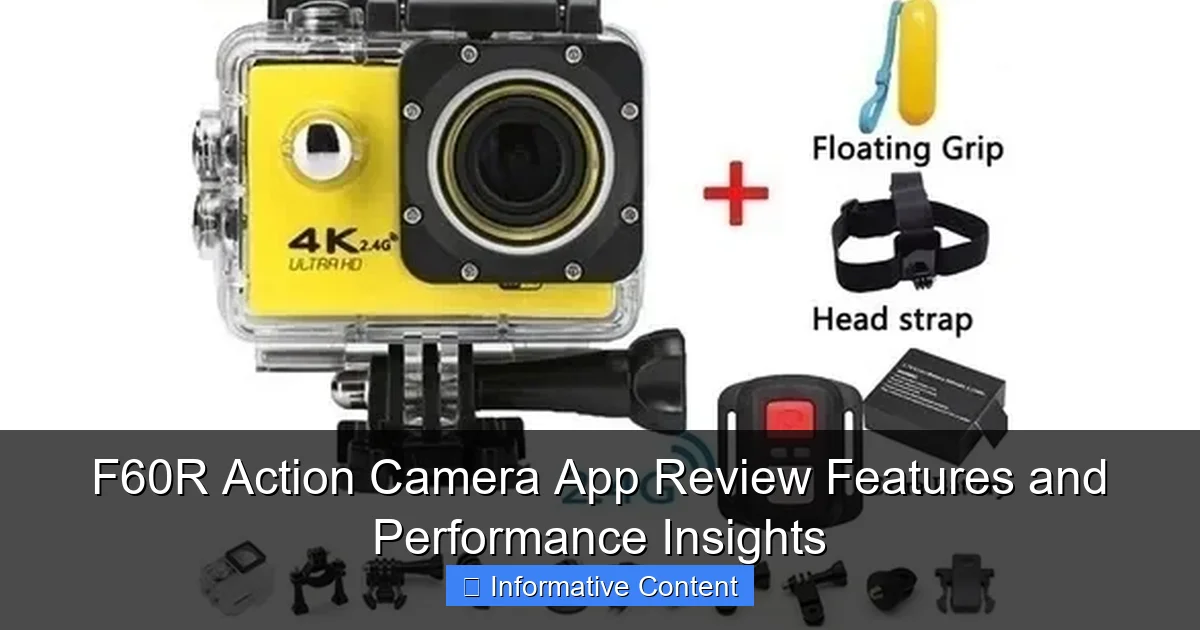 F60R Action Camera App Review Features and Performance Insights