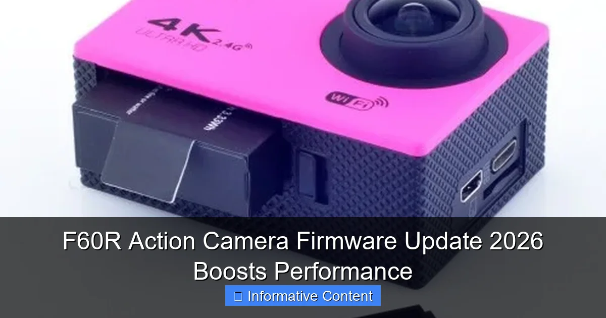F60R Action Camera Firmware Update 2026 Boosts Performance