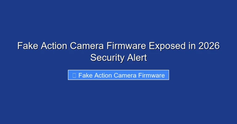 Fake Action Camera Firmware Exposed in 2026 Security Alert