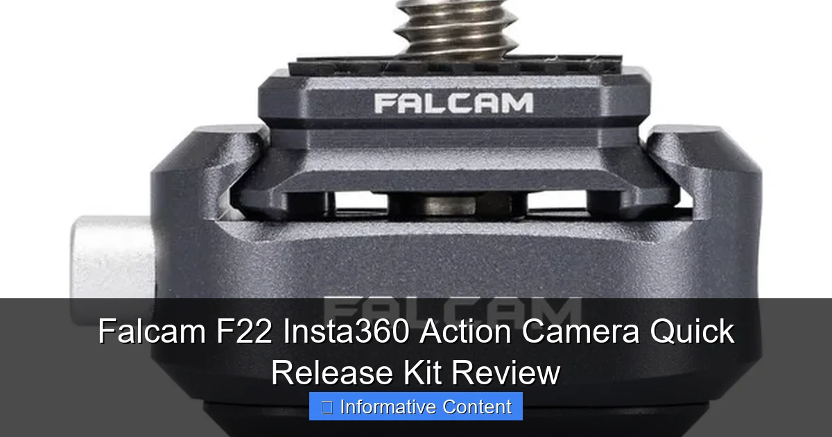 Falcam F22 Insta360 Action Camera Quick Release Kit Review