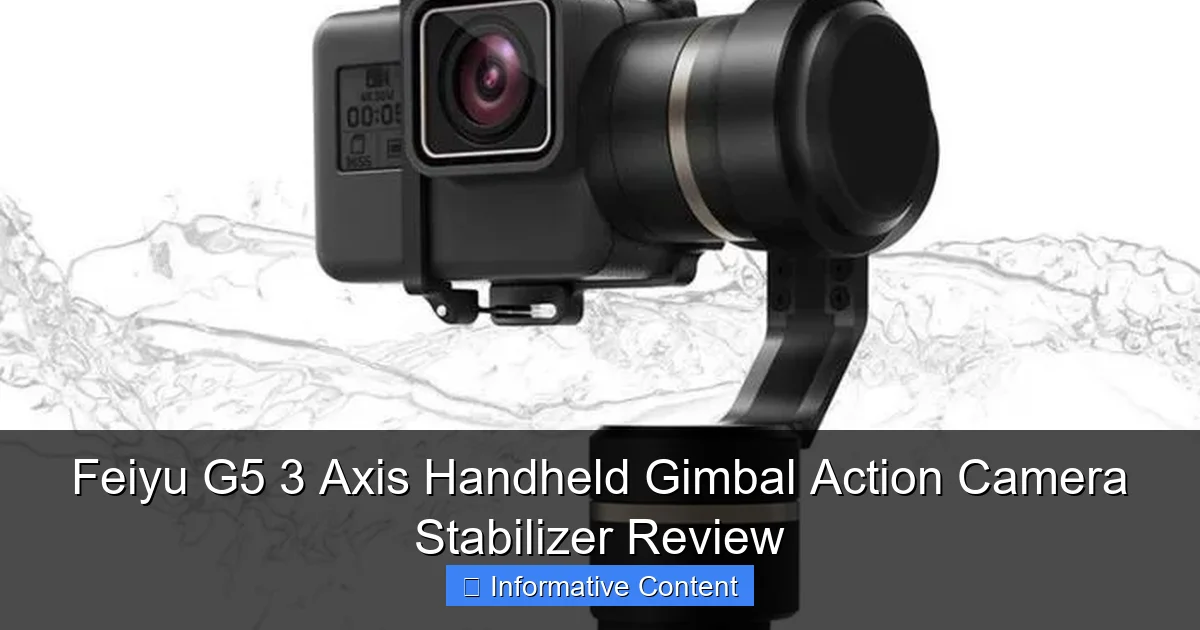 Feiyu G5 3 Axis Handheld Gimbal Action Camera Stabilizer Review