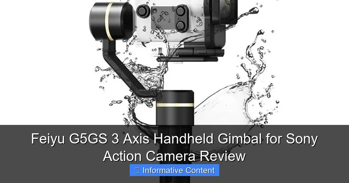 Feiyu G5GS 3 Axis Handheld Gimbal for Sony Action Camera Review