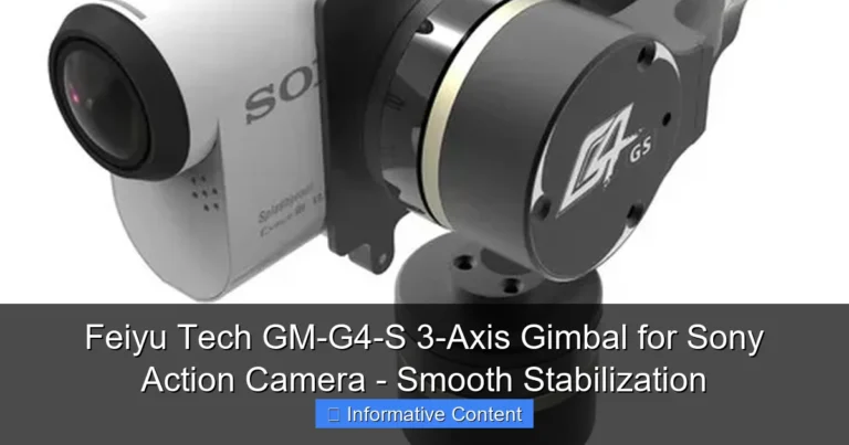 Feiyu Tech GM-G4-S 3-Axis Gimbal for Sony Action Camera - Smooth Stabilization