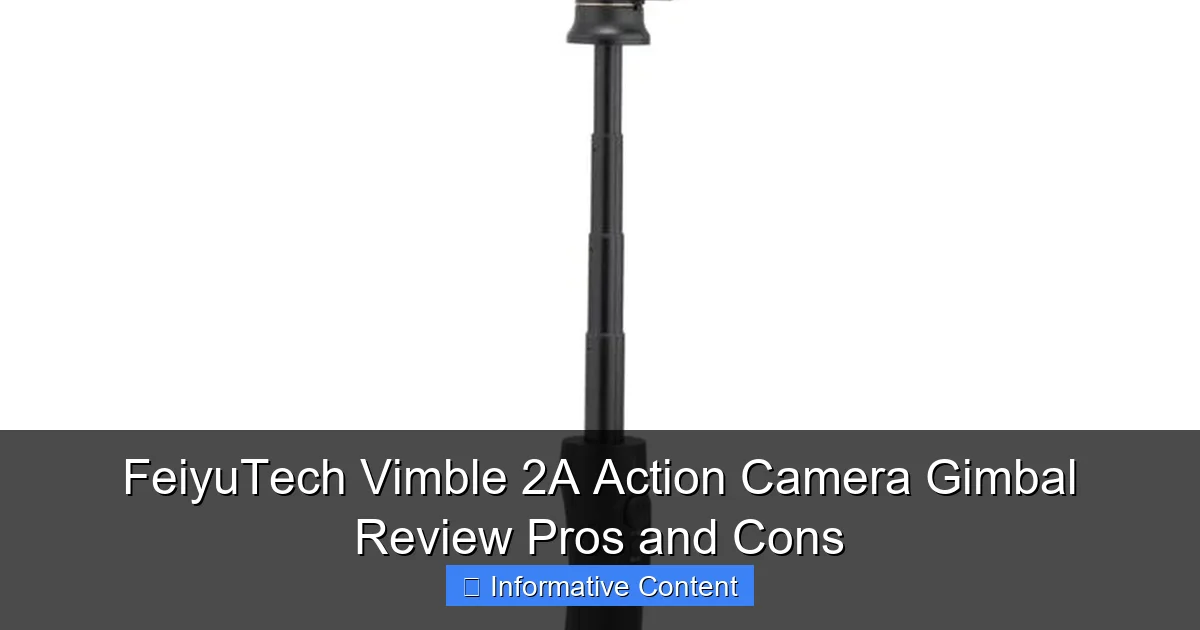 FeiyuTech Vimble 2A Action Camera Gimbal Review Pros and Cons