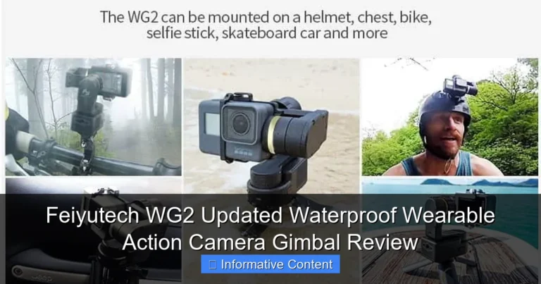 Feiyutech WG2 Updated Waterproof Wearable Action Camera Gimbal Review