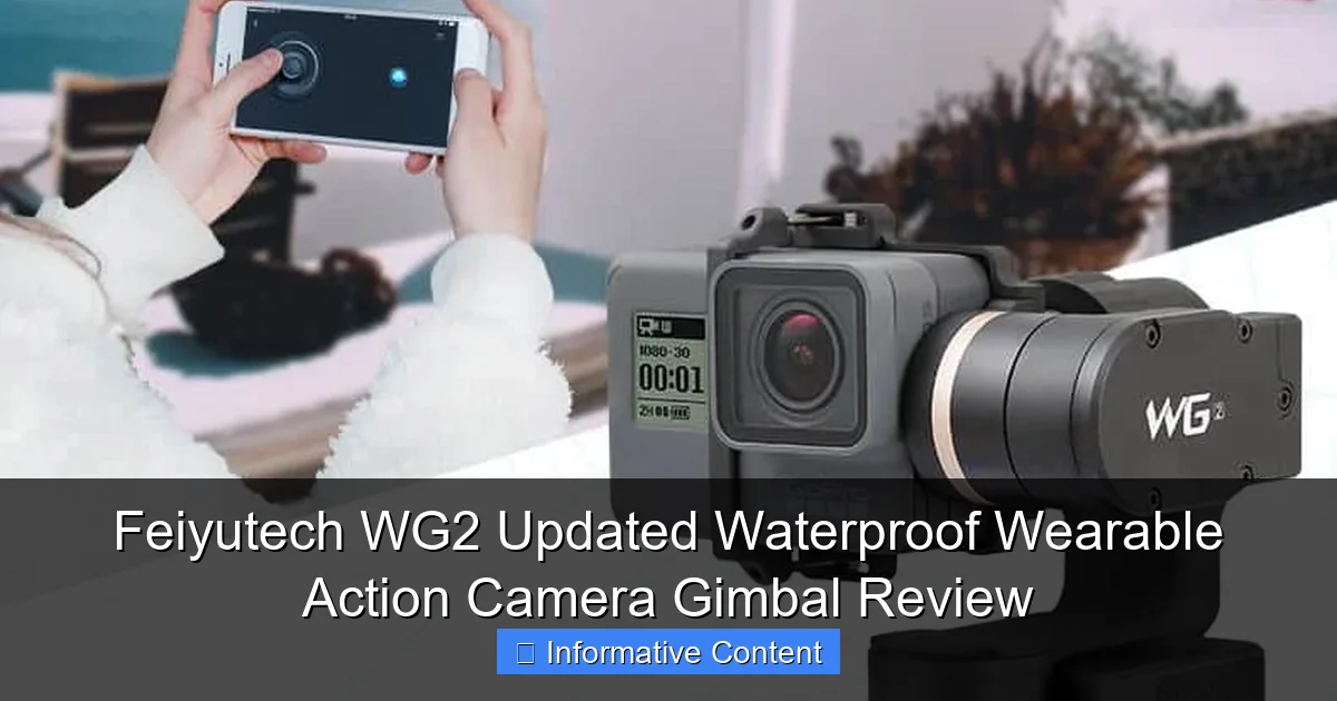 Feiyutech WG2 Updated Waterproof Wearable Action Camera Gimbal Review