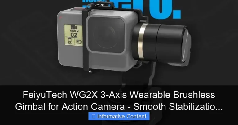 FeiyuTech WG2X 3-Axis Wearable Brushless Gimbal for Action Camera - Smooth Stabilizatio...