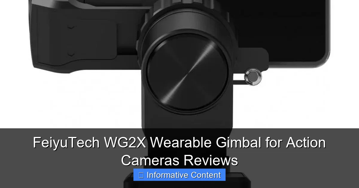 FeiyuTech WG2X Wearable Gimbal for Action Cameras Reviews
