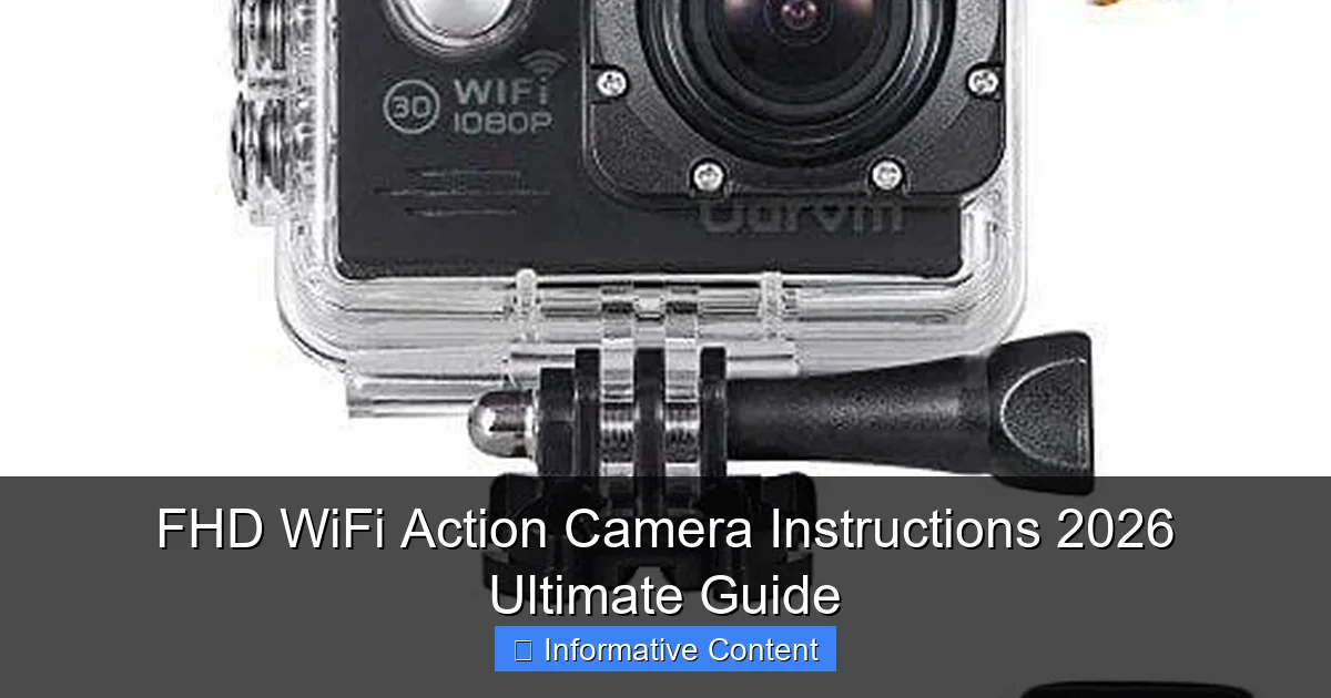 FHD WiFi Action Camera Instructions 2026 Ultimate Guide