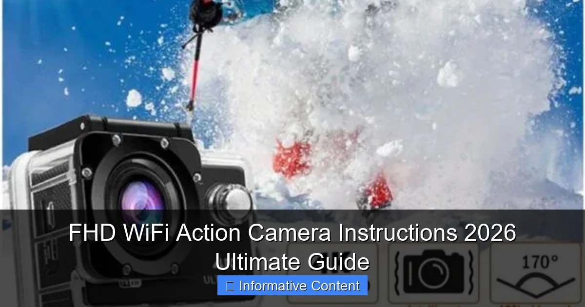 FHD WiFi Action Camera Instructions 2026 Ultimate Guide