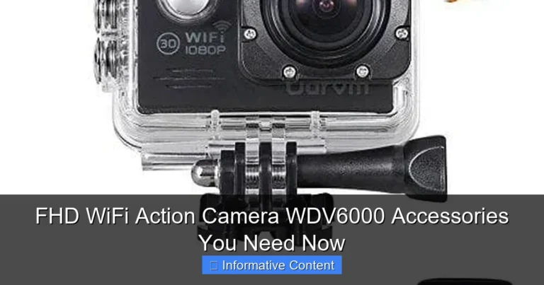 FHD WiFi Action Camera WDV6000 Accessories You Need Now