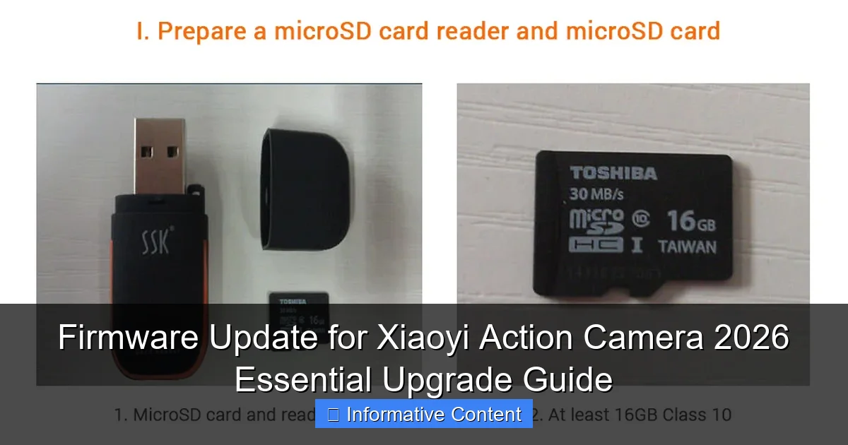 Firmware Update for Xiaoyi Action Camera 2026 Essential Upgrade Guide