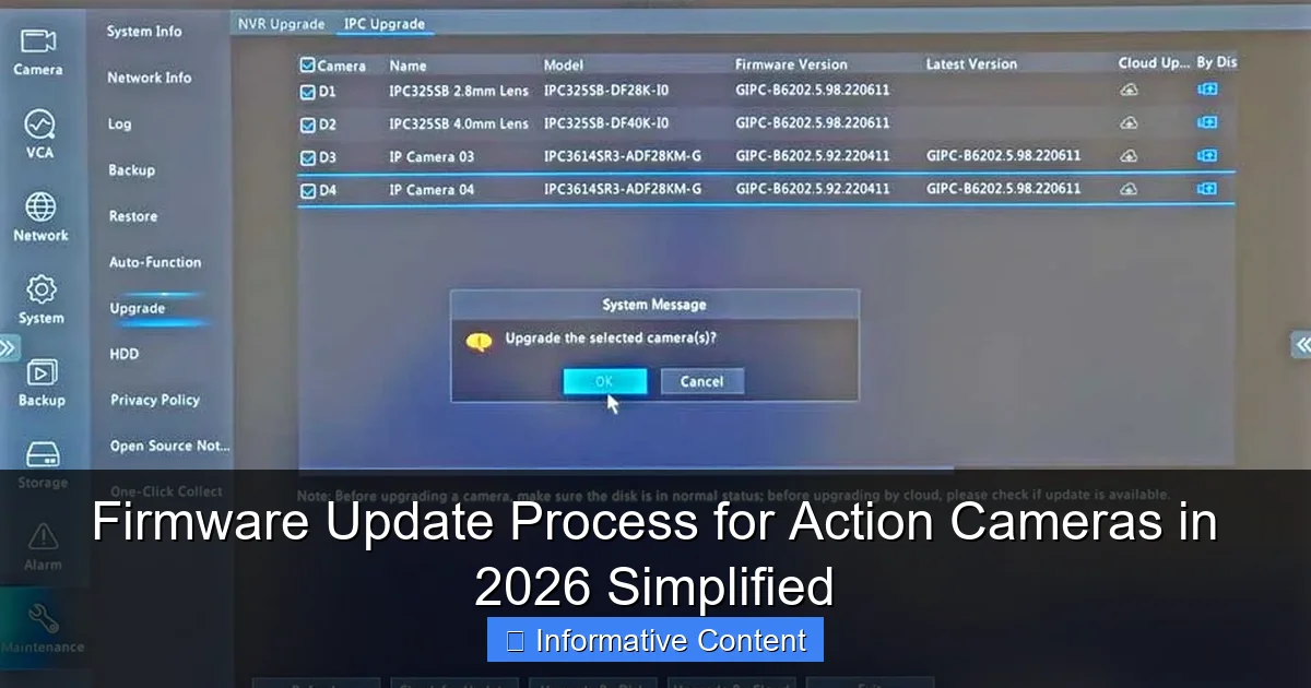 Firmware Update Process for Action Cameras in 2026 Simplified