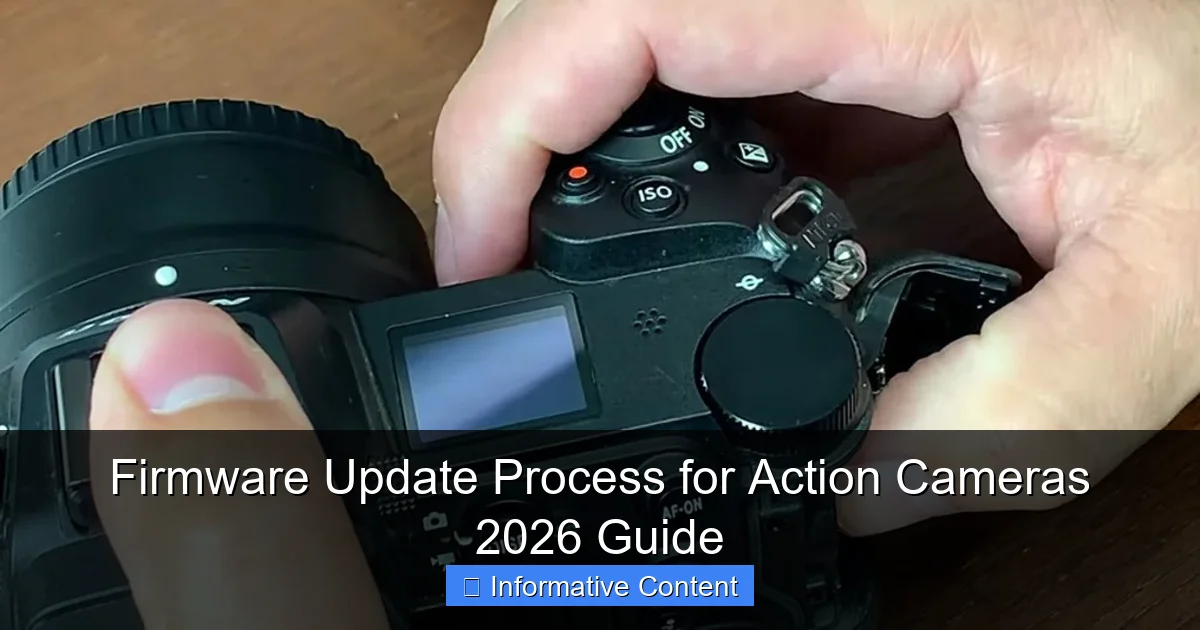Firmware Update Process for Action Cameras 2026 Guide