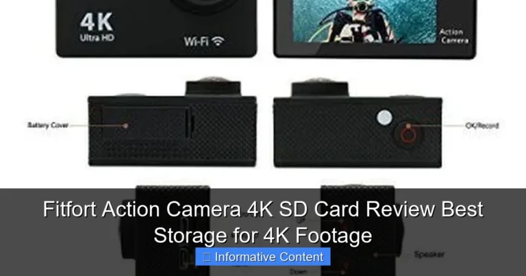 Fitfort Action Camera 4K SD Card Review Best Storage for 4K Footage