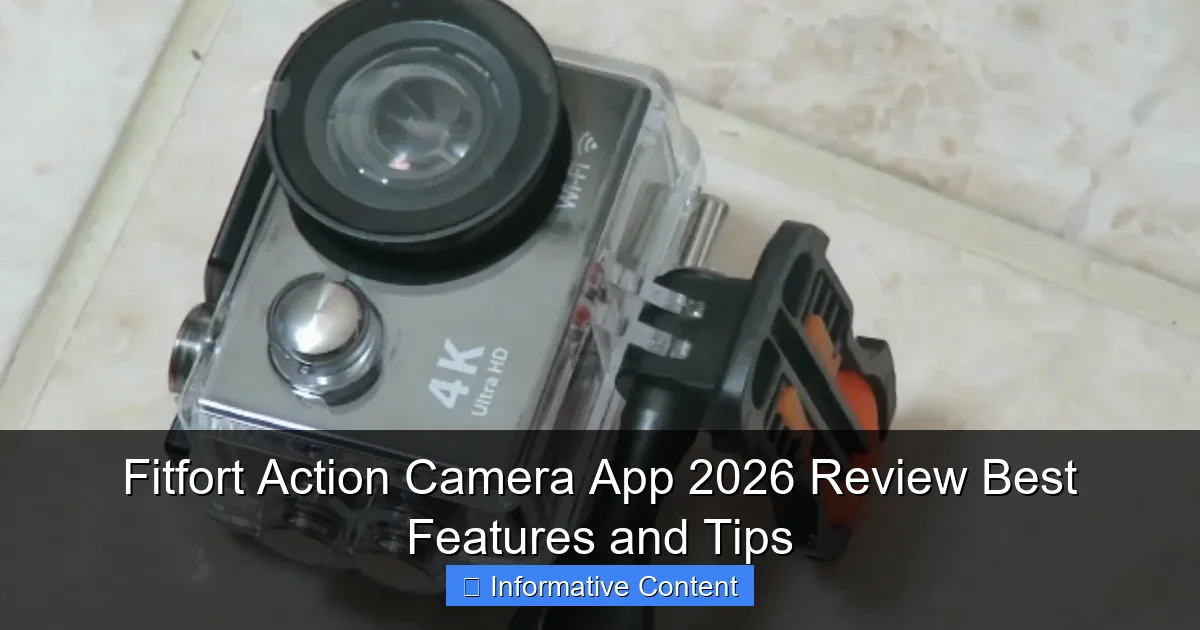 Fitfort Action Camera App 2026 Review Best Features and Tips