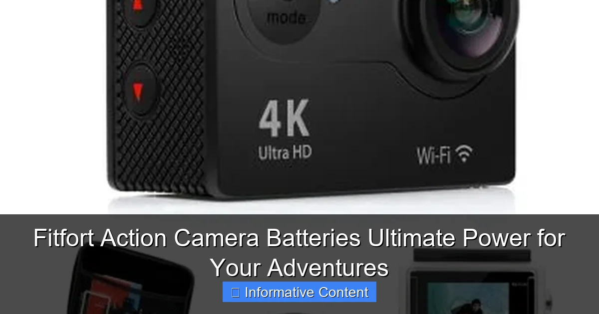 Fitfort Action Camera Batteries Ultimate Power for Your Adventures
