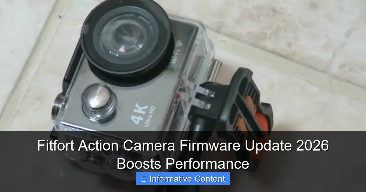 Fitfort Action Camera Firmware Update 2026 Boosts Performance