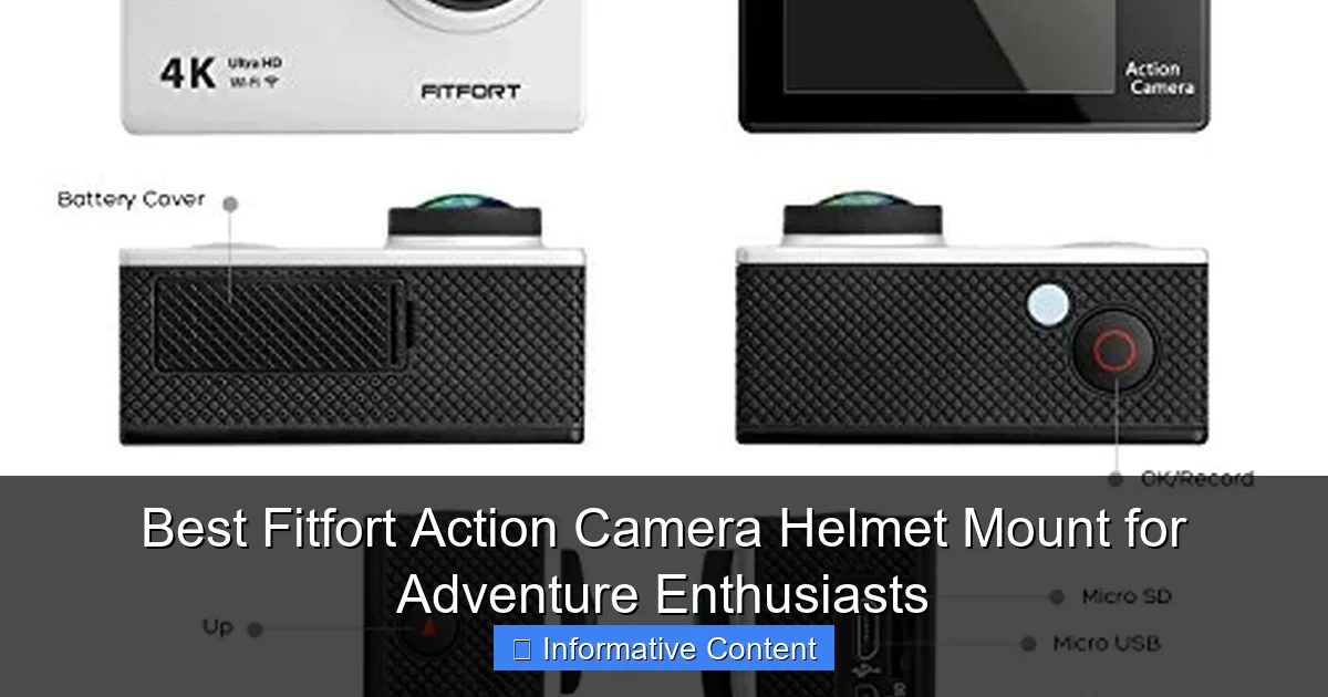 Best Fitfort Action Camera Helmet Mount for Adventure Enthusiasts