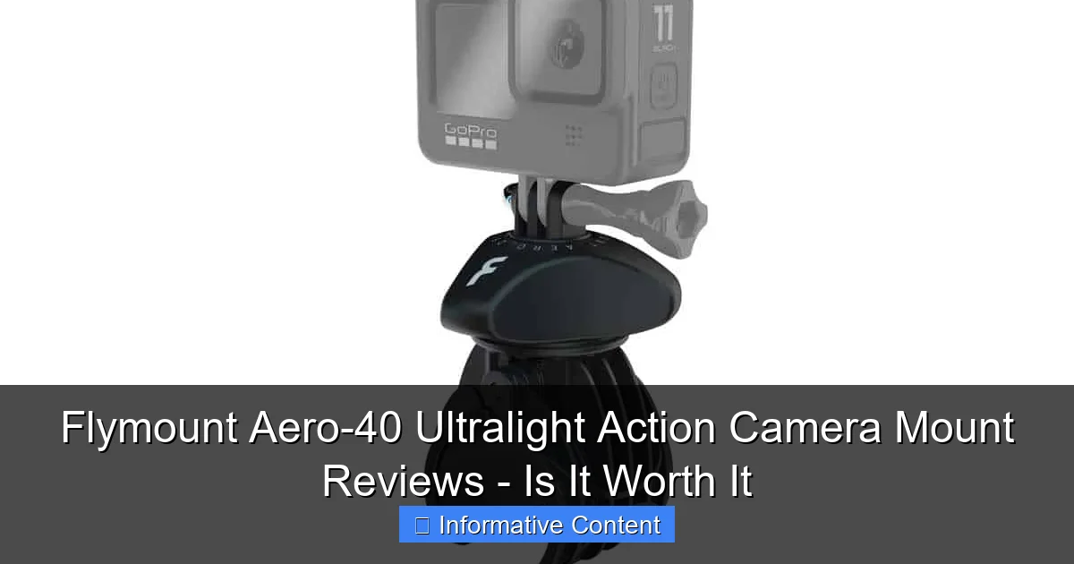 Flymount Aero-40 Ultralight Action Camera Mount Reviews - Is It Worth It