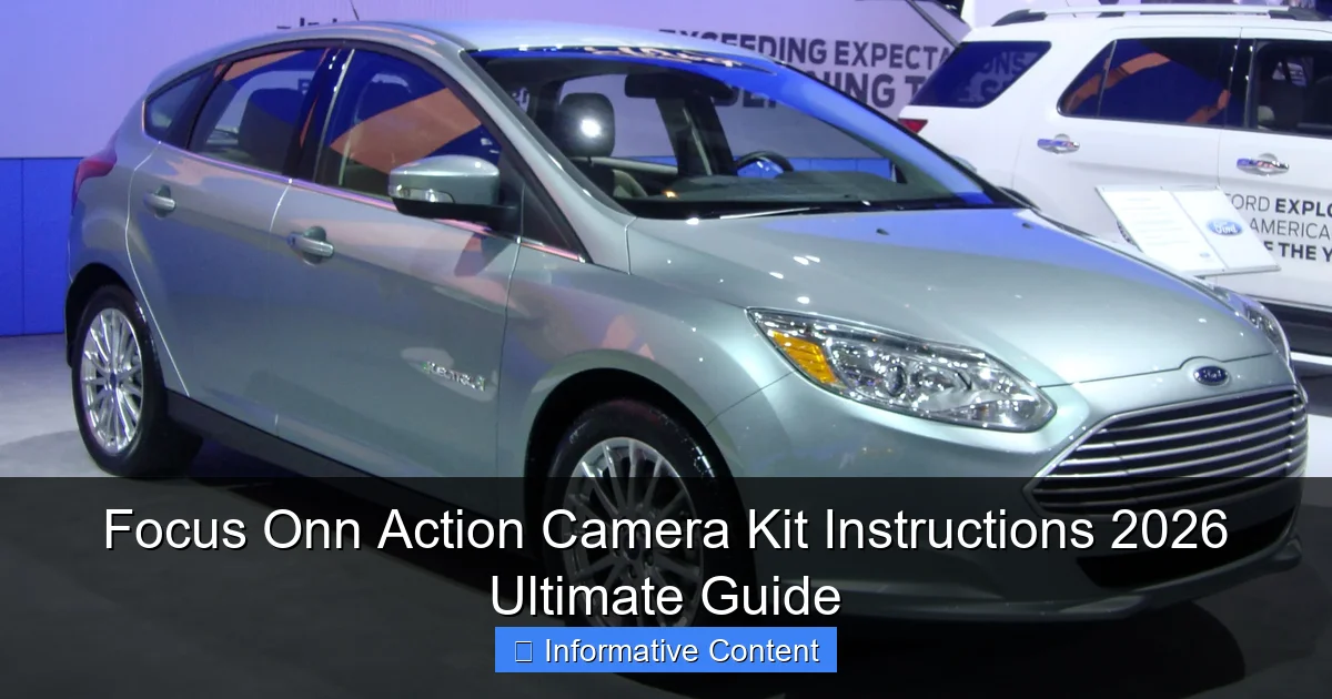 Focus Onn Action Camera Kit Instructions 2026 Ultimate Guide