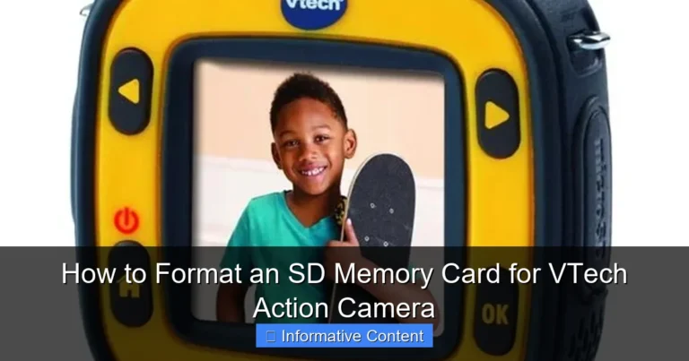 How to Format an SD Memory Card for VTech Action Camera