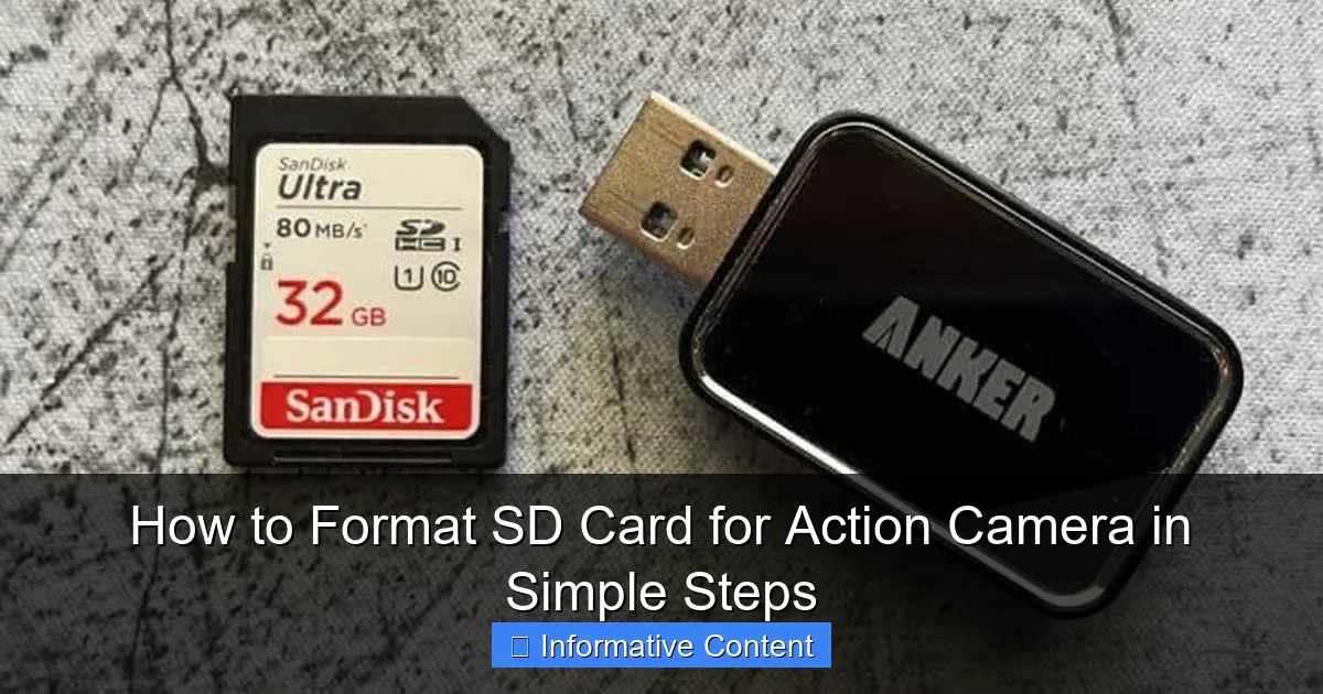How to Format SD Card for Action Camera in Simple Steps