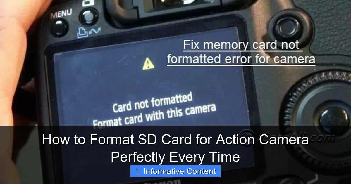 How to Format SD Card for Action Camera Perfectly Every Time