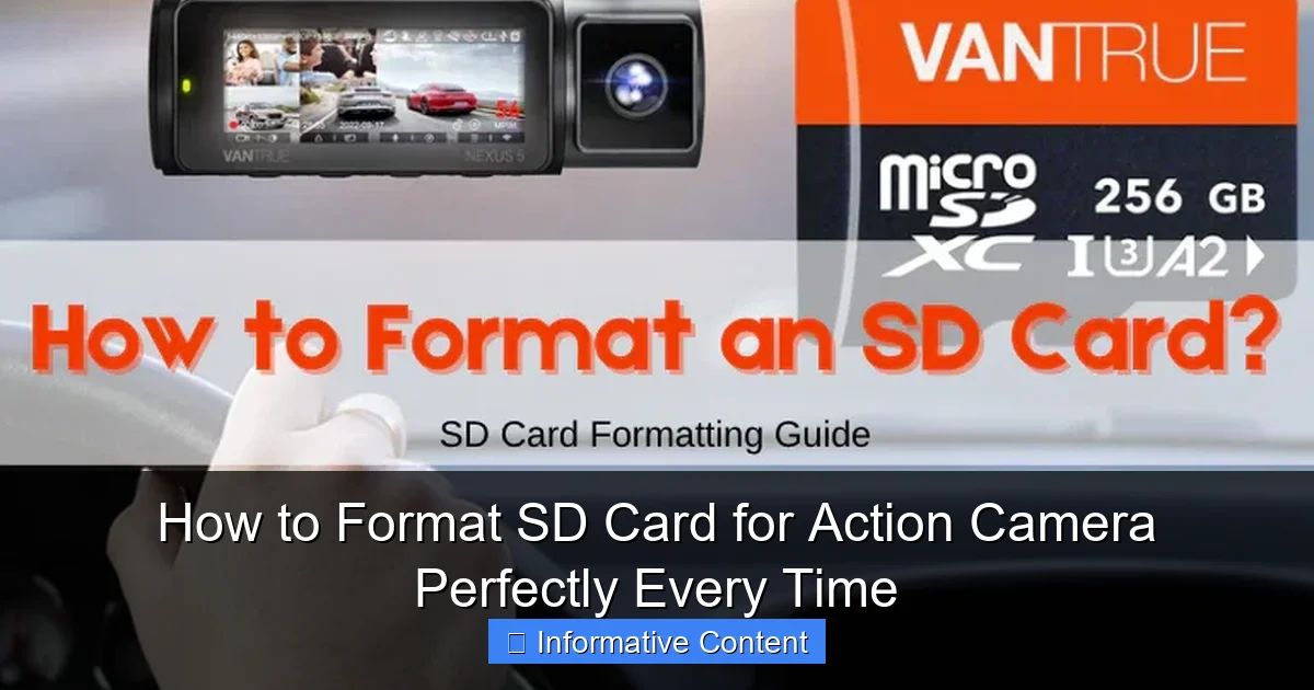 How to Format SD Card for Action Camera Perfectly Every Time