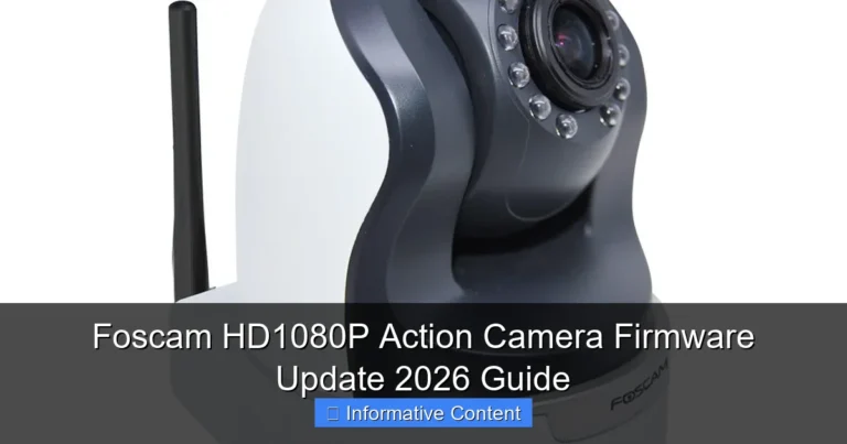 Foscam HD1080P Action Camera Firmware Update 2026 Guide