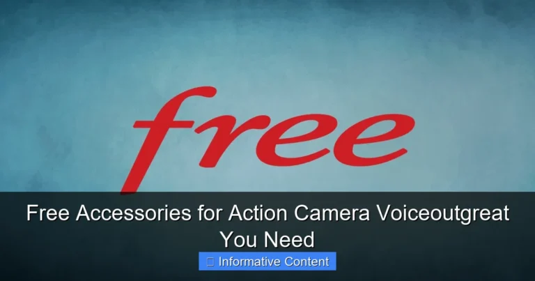 Free Accessories for Action Camera Voiceoutgreat You Need