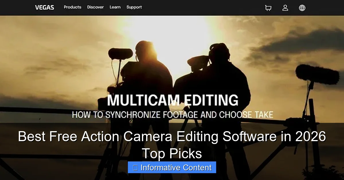 Best Free Action Camera Editing Software in 2026 Top Picks