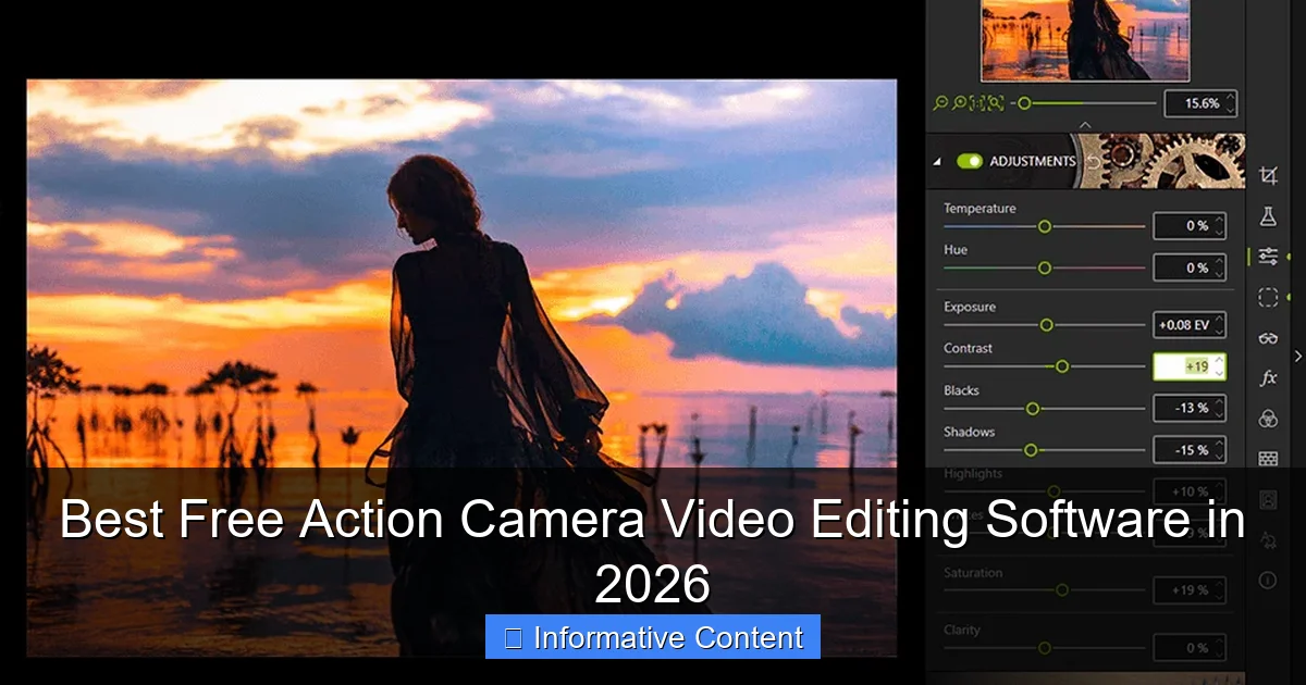 Best Free Action Camera Video Editing Software in 2026