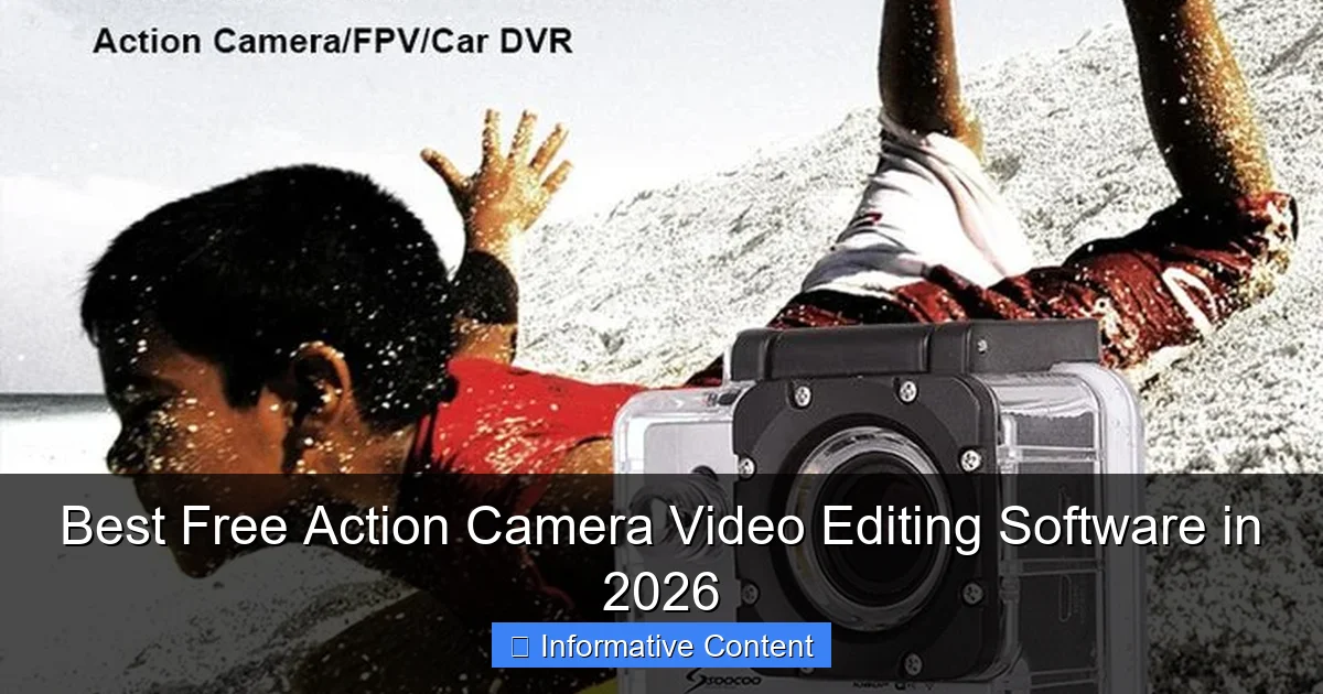 Best Free Action Camera Video Editing Software in 2026