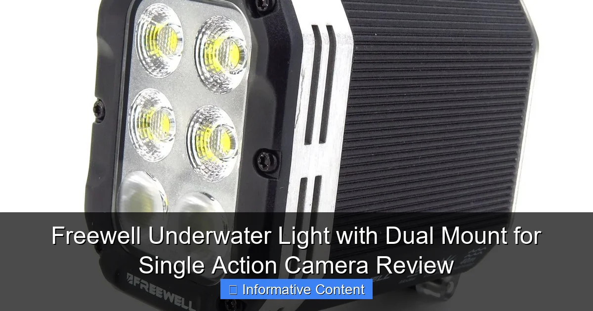 Freewell Underwater Light with Dual Mount for Single Action Camera Review
